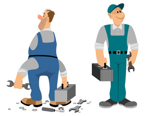 Professionale and noprofessionale plumber