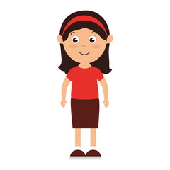 beautifull mother avatar character vector illustration design
