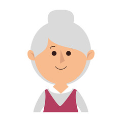 cute grandmother avatar character vector illustration design