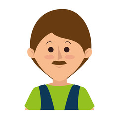 young father avatar character vector illustration design