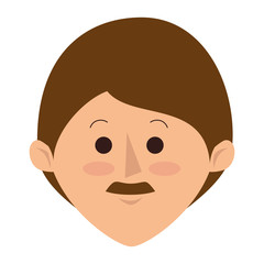 young father avatar character vector illustration design