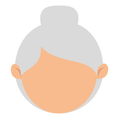 cute grandmother avatar character vector illustration design