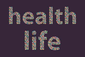 Medicine, pills and tablets, pills collage