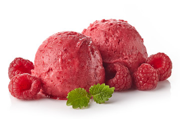 Raspberry sorbet