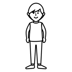 young father avatar character vector illustration design