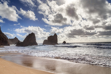 Sunset on Praia Da Ursa, Portugal, 2017