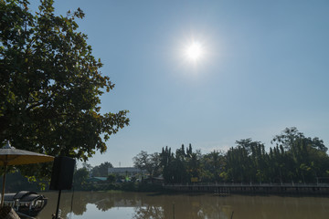 Ping river in Chiang mai, Thailand