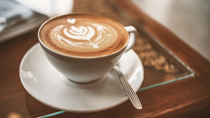 Hot Coffee Latte Art Cup