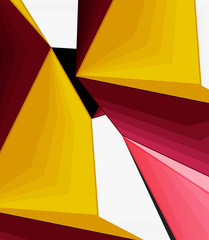 Low poly geometric 3d shape background