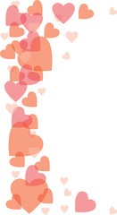 Vector illustration of heart shapes 