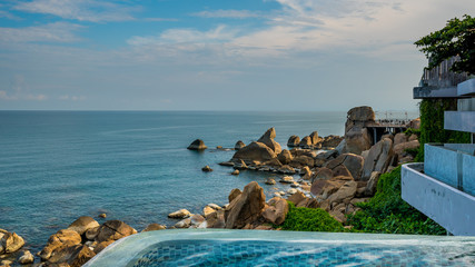 Sunset Serene Sea Viewpoint And Natural Scenery