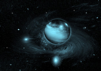 galaxy in a free space