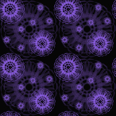 Abstract floral seamless pattern