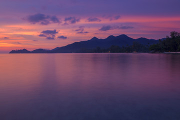 The twilight time in the Koh Chang island in Thailand.
