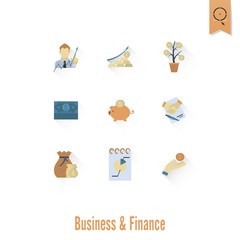 Business and Finance Icon Set