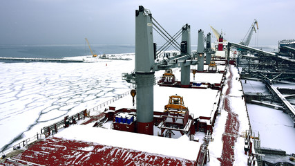 Port in ice