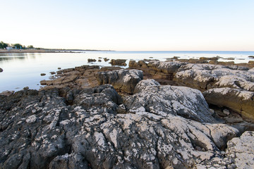 Sea shore of the Adriatic  Sea in Croatia, Europe