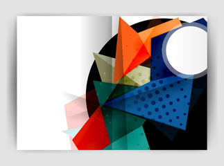 Triangle business print template