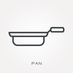 Line icon pan