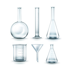 Glass laboratory flasks