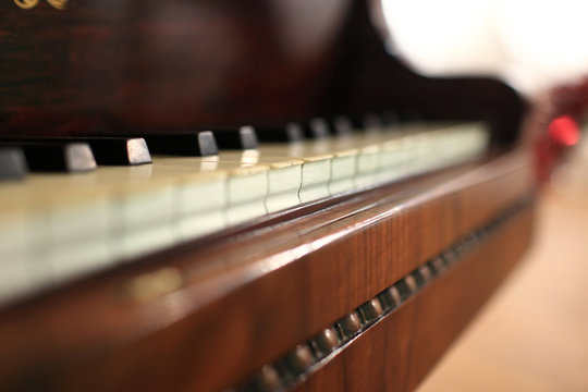 Details of piano keys