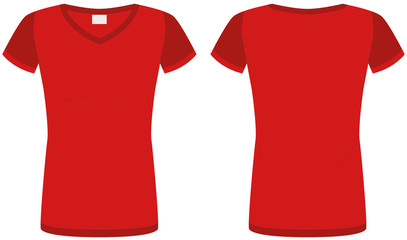 t-shirt red rouge vector customizable