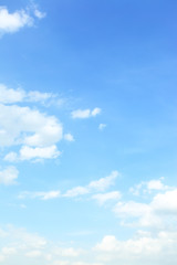 Blue spring sky with clouds - 151586169