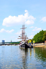 Fototapeta na wymiar Old sailing ship in Bremen