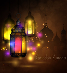 Fototapeta premium Ramadan Kareem, greeting background