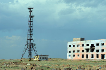 Area 35.(Ploshadka 35 ru.)Sary Shagan.Former Soviet  anti-ballistic missile testing range.Kazakhstan
