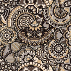Patchwork pattern. Vintage decorative elements. Hand drawn background. Islam, Arabic, Indian, ottoman motifs. Perfect for printing on fabric or paper.