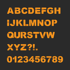 Rounded Font Set - Vector Typography Design