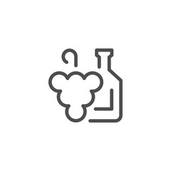 Winemaking line icon