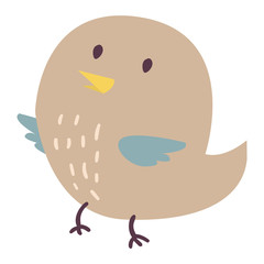 Cute bird vector illustration cartoon colorful