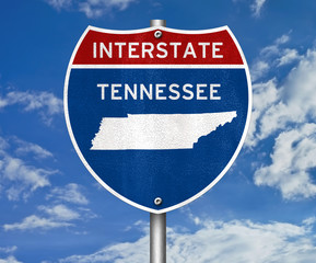 Tennessee - interstate sign - obrazy, fototapety, plakaty