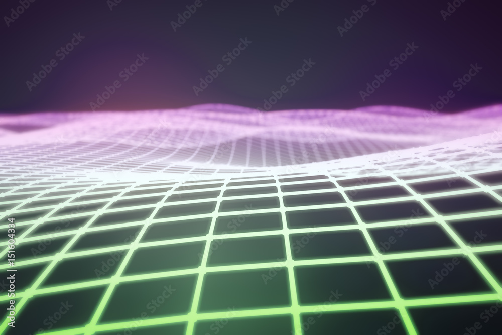 Poster digital grid background