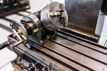 The old lathe machine tool equipment for various metal work