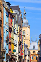 Obraz premium Rouen, rue du gros-horloge, Normandie