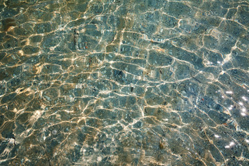 Water surface sea in sunny summer day