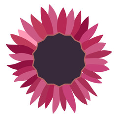 Isolated colored flower on a white background, Vector illustration