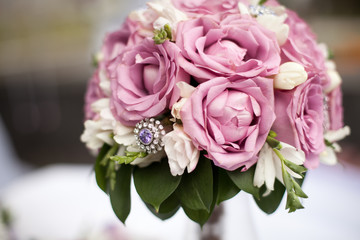 Wedding bouquet close-up