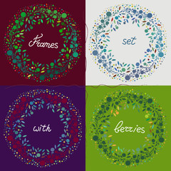Collection of vector natural frames with berries