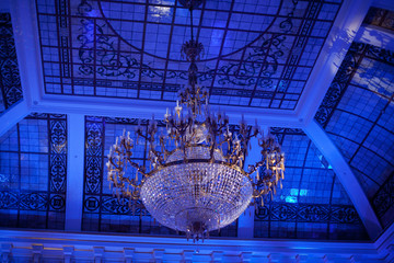 The big crystal chandelier