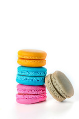Colorful macaroon dessert