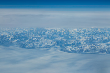 View of Greenland from an Airplane