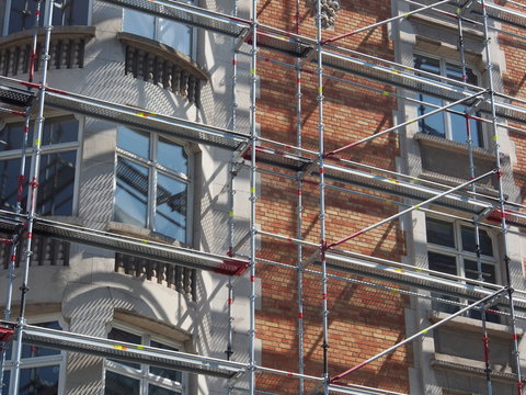 Baustelle: Fassadensanierung Altbau