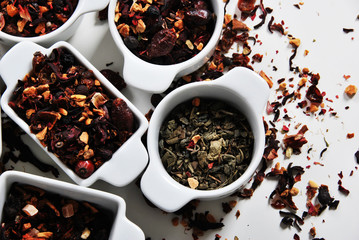 Different tea containers