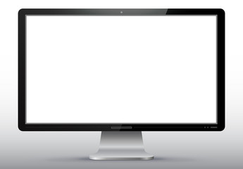 Computer Screen Vector Illustration.
