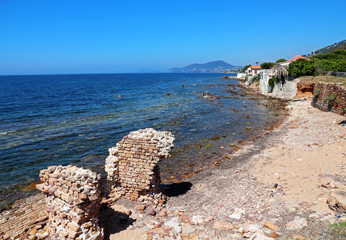 ruins on the French mediterranean coast - Hyères