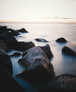 rocks and cliff in the ocean